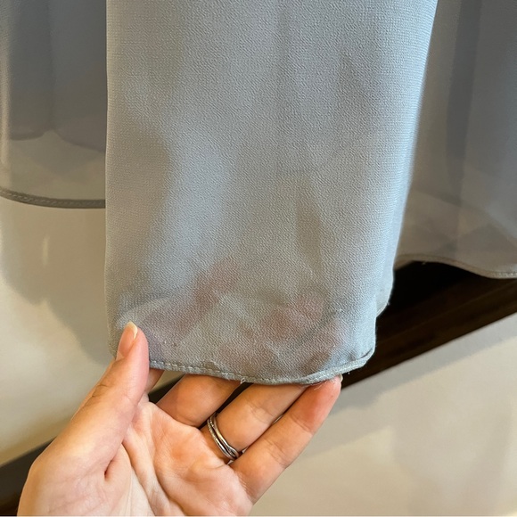 Hayley Paige Bridesmaid Dress Size XS/0 Cornflower Blue - Picture 10 of 14